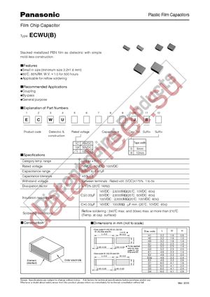 ECW-U1C124JB9 datasheet  